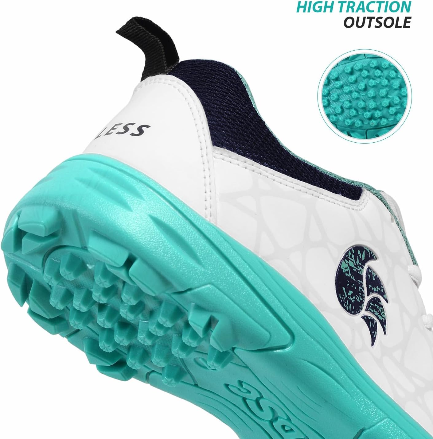 DSC Belter Cricket Schuhe | Teal Blue | Für Jungen und Männer | Eva Sock Liner | Leichte Sohle | Langlebig
