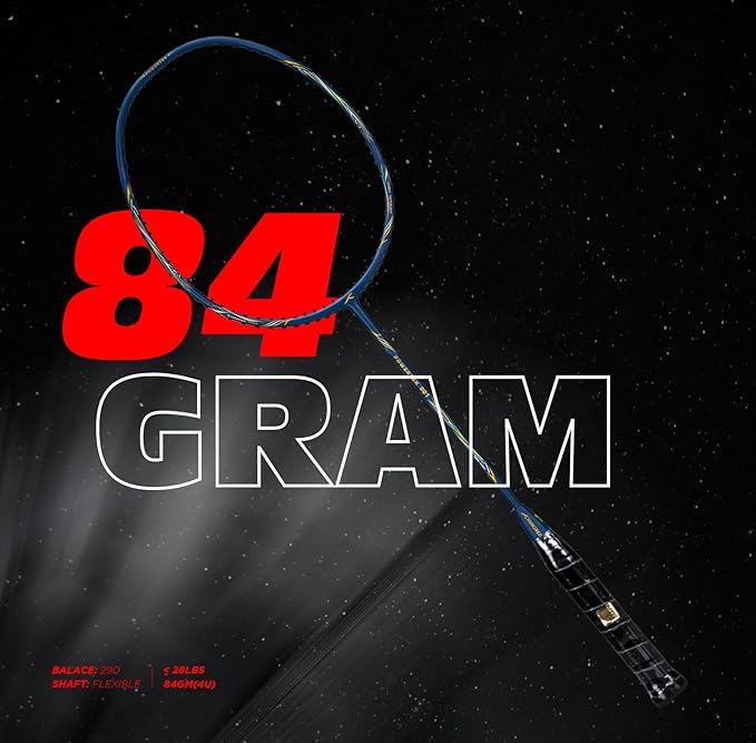 Hundred Powertek 900 Series Badmintonschläger aus Graphit mit vollständiger Abdeckung (Gewicht: 4 HE)