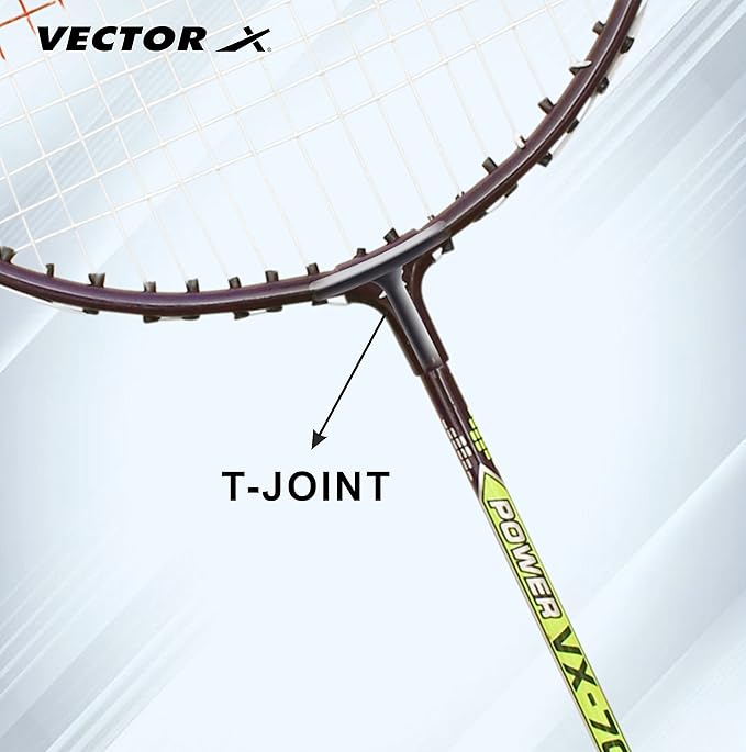 Vector X Badminton Racket | Size: 3 7/8 inches | For men and boys | Material: Aluminum | Best for professional athletes training and competition, outdoor play, backyards