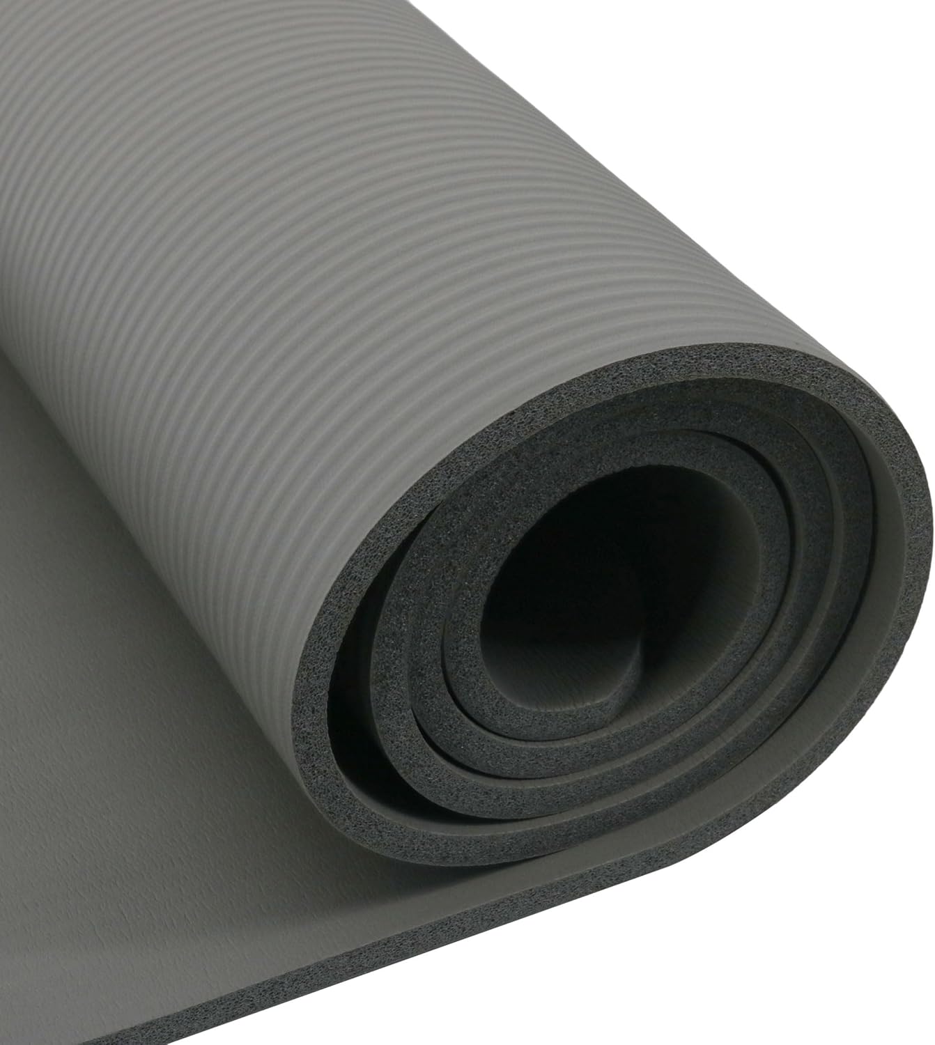 Endless NBR Black Yoga Matte | Bequeme und strapazierfähige Gymnastikmatte | Anti-Rutsch-Phthalat getestet | Größe: 183 * 61cm, 1cm dick | Farbe: Schwarz | NBR-Schaum | Übung, Yoga, Pilates und Workouts