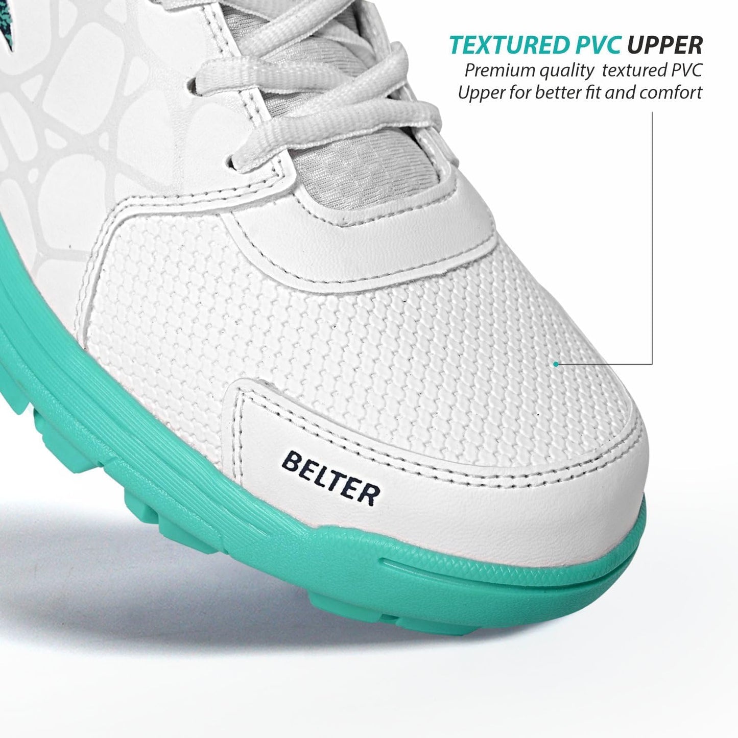 DSC Belter Cricket Schuhe | Teal Blue | Für Jungen und Männer | Eva Sock Liner | Leichte Sohle | Langlebig