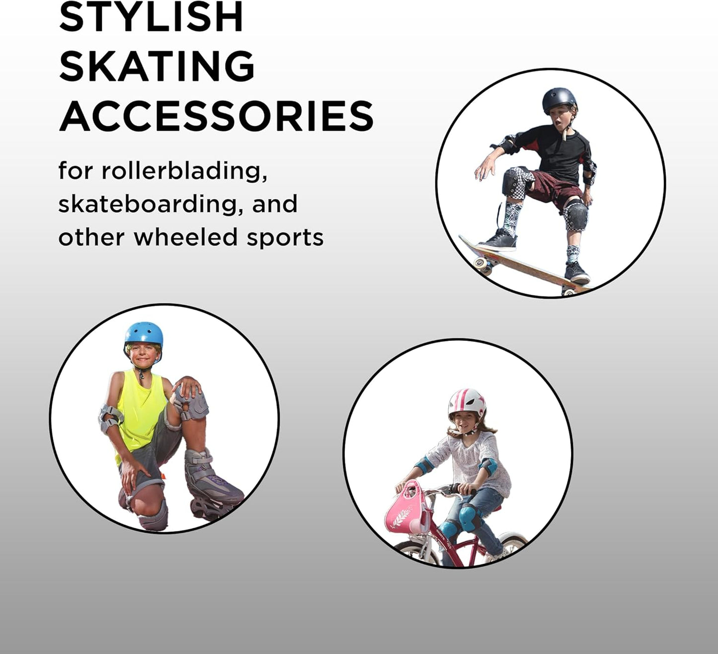 Endless EL1028 Schutzset zum Skaten, Radfahren und Skateboarden mit Knie-, Ellenbogen- und Handgelenkschützern | Material: ABS, Nylon | Mit verstellbaren Gurten für perfekten Sitz für Erwachsene | Blau
