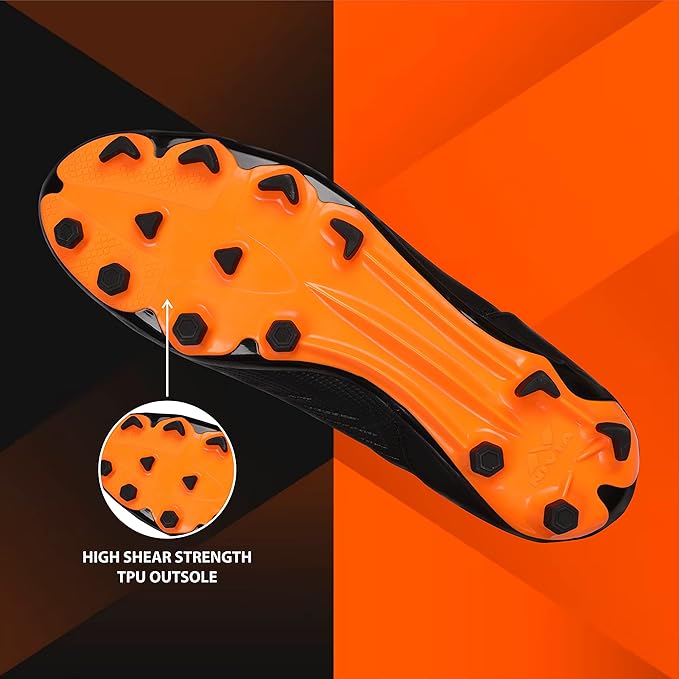 Nivia Crane 2.0 Fußballschuhe | Thermoplastisches Polyurethan | Geformte Einlegesohle | Minimale Wasserabsorption/Wassergeschützt