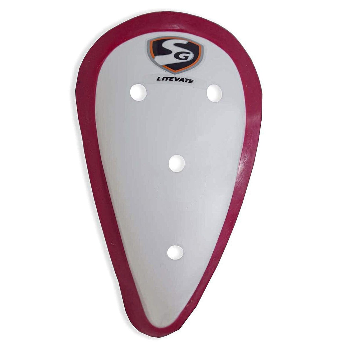 SG ACE Cricket Abdominal Guard | Material: Kunststoff | Für Workout, Fitnessstudio, Cricket und andere Sportarten | Rand mit Schaumstoffummantelung