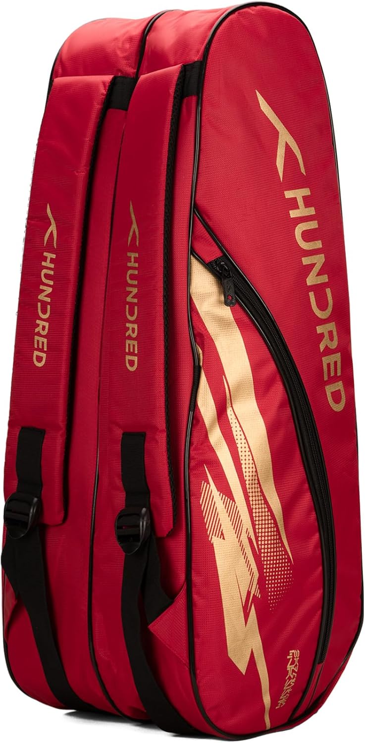Hundred Cosmogear Badminton Set Bag |Double Zipper | Front Zipper Pocket