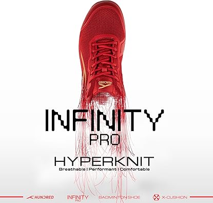 HUNDRED Infinity Pro Non-Marking Professional Badminton Shoe for Men