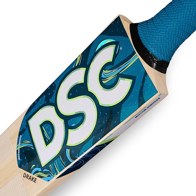 DSC Drake Cricketschläger für Herren und Jungen (Beige, Größe - Herren) | Material: Kashmir Willow | Leichtgewicht | Kostenloser Bezug | Spielfertig | Für Fortgeschrittene Spieler