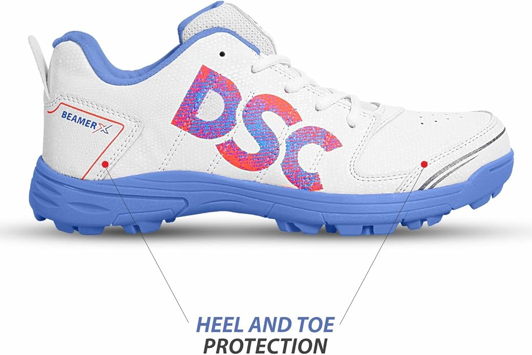 DSC Beamer X Cricket Schuhe | Farbe: Dark Cyan | Größe: 10UK/11US/44EU | Für Herren & Jungen | Material: Polyvinylchlorid | Leicht & sehr strapazierfähig | Langlebige Leistung