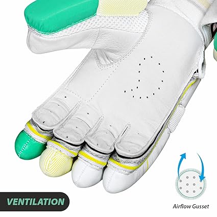 DSC Condor Glider Cricket Batting Gloves | Multicolor | Size: Youth | For Right-Handed Batsman