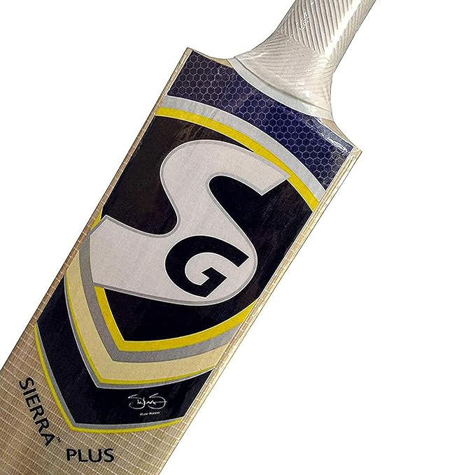 SG Sierra Plus Cricketschläger für Herren und Jungen | Material: Kaschmirweide | Leicht | Kostenlose Abdeckung | Spielbereit | Für fortgeschrittene Spieler