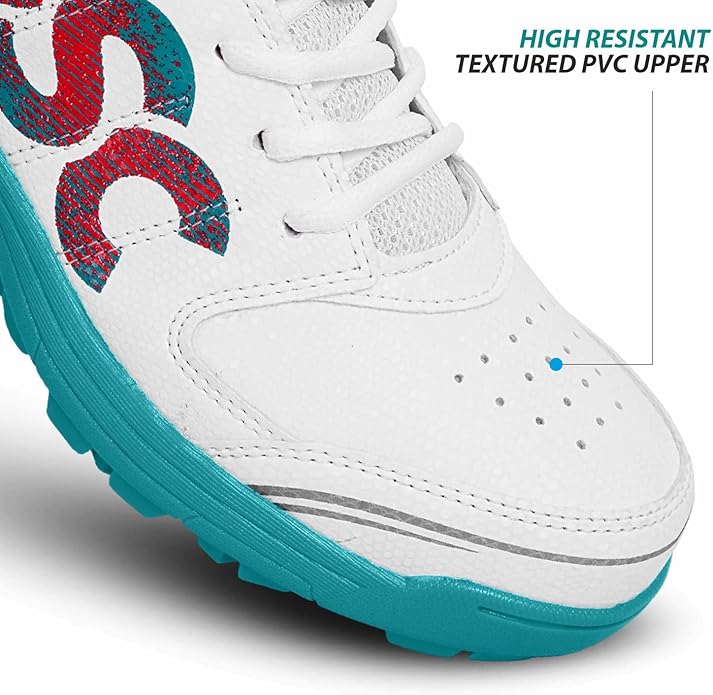 DSC Beamer X Cricket Schuhe | Farbe: Dark Cyan | Größe: 10UK/11US/44EU | Für Herren & Jungen | Material: Polyvinylchlorid | Leicht & sehr strapazierfähig | Langlebige Leistung