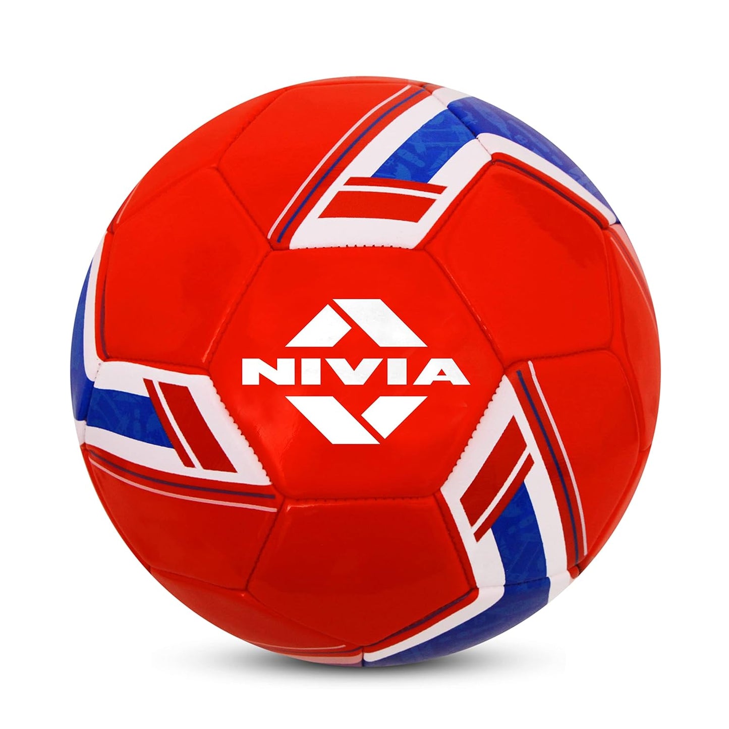 Nivia Spinner Maschinengenähter Fußball (England), 32-Panel-Fußball, PVC-genähter Fußball, Fußball für Training, Freizeit, Anfänger, Fußball, Fußballgröße – 5 (Mehrfarbig)