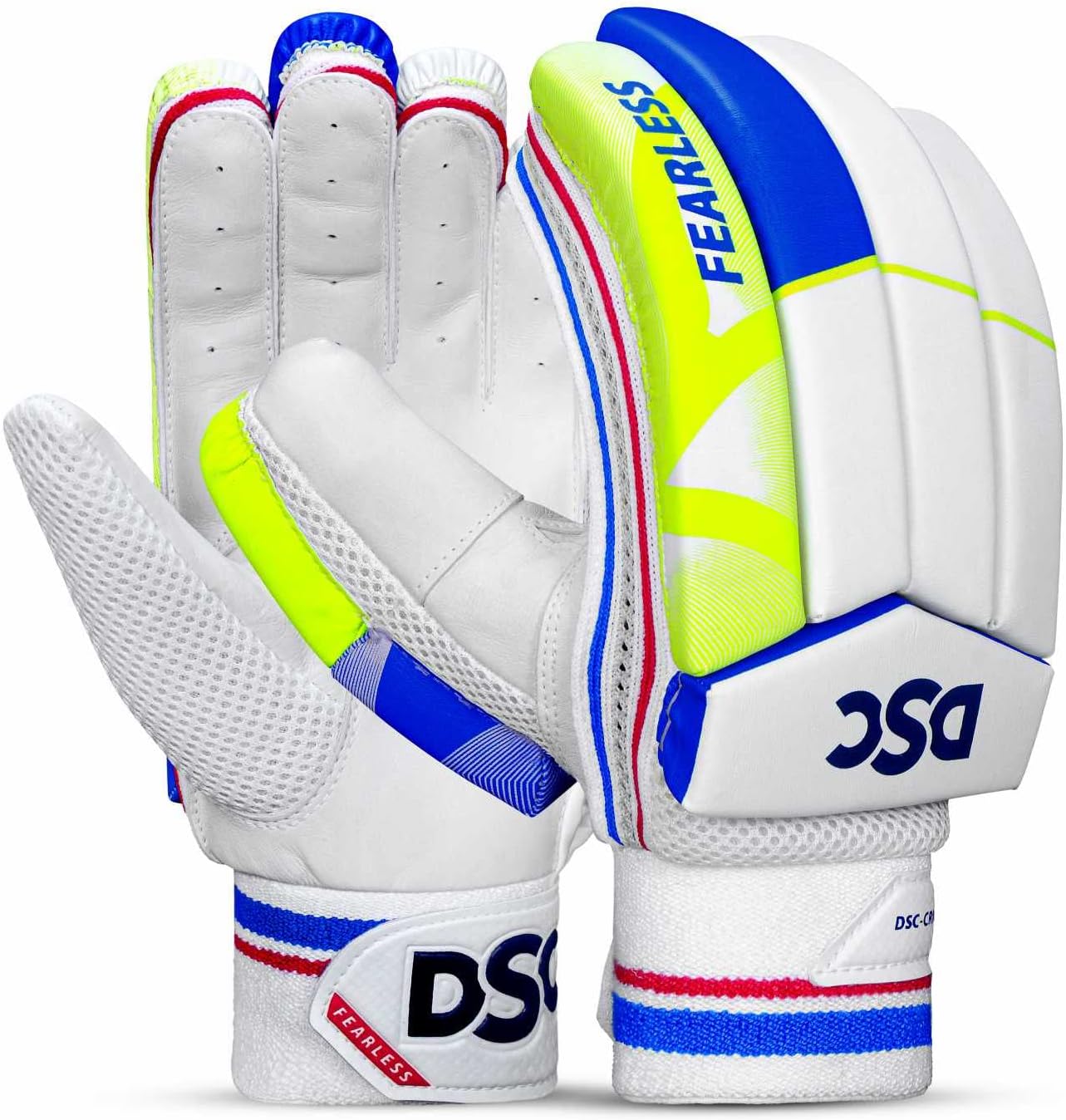 DSC Intense Attitude Cricket Batting Gloves | Color: Multicolor | Material: PU leather | for right-handed Batman | Lightweight | Reinforced protection in the two index fingers