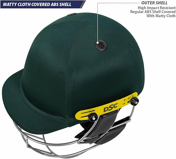 DSC Defender Cricket-Helm | Für Männer & Jungen | Verstellbares Stahlgitter | Rückenstützriemen | Leichtgewicht
