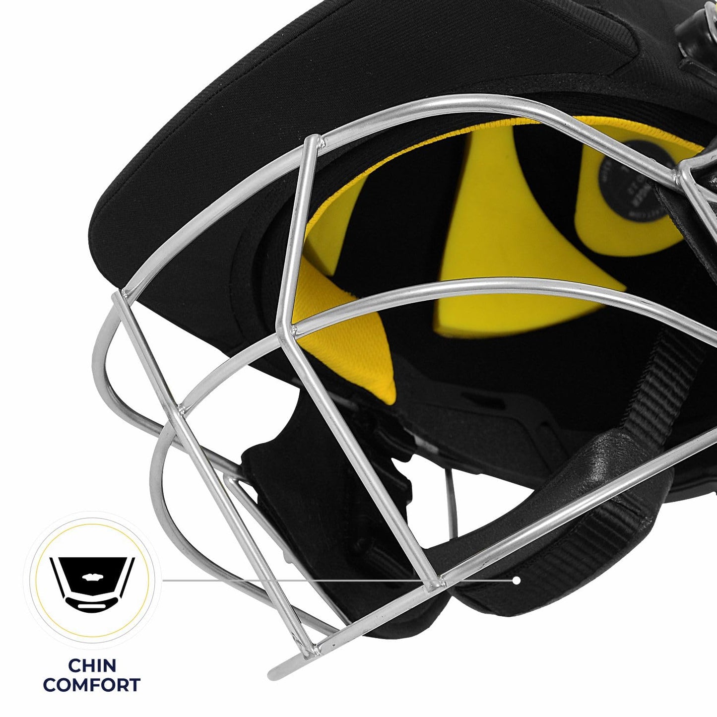 DSC Avenger PRO Premium Cricket-Helm | Für Männer & Jungen | Fester Federstahlgrill | Rückenstützriemen | Nackenschutz | Leichtgewicht