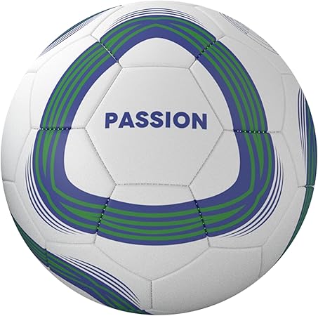 RAYO Passion Maschinengenähter Fußball der Größe 5 | Material : PVC | Multicolor | Dieser leichte 1,4 MM Dicke Zwischenfußball ist für Trainingszwecke geeignet | Für Männer und Frauen