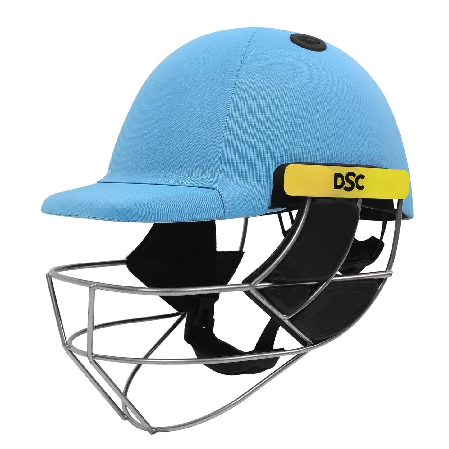 DSC Avenger PRO Premium Cricket-Helm | Für Männer & Jungen | Fester Federstahlgrill | Rückenstützriemen | Nackenschutz | Leichtgewicht