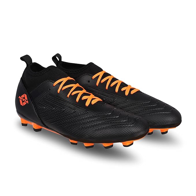 Nivia Crane 2.0 Fußballschuhe | Thermoplastisches Polyurethan | Geformte Einlegesohle | Minimale Wasserabsorption/Wassergeschützt