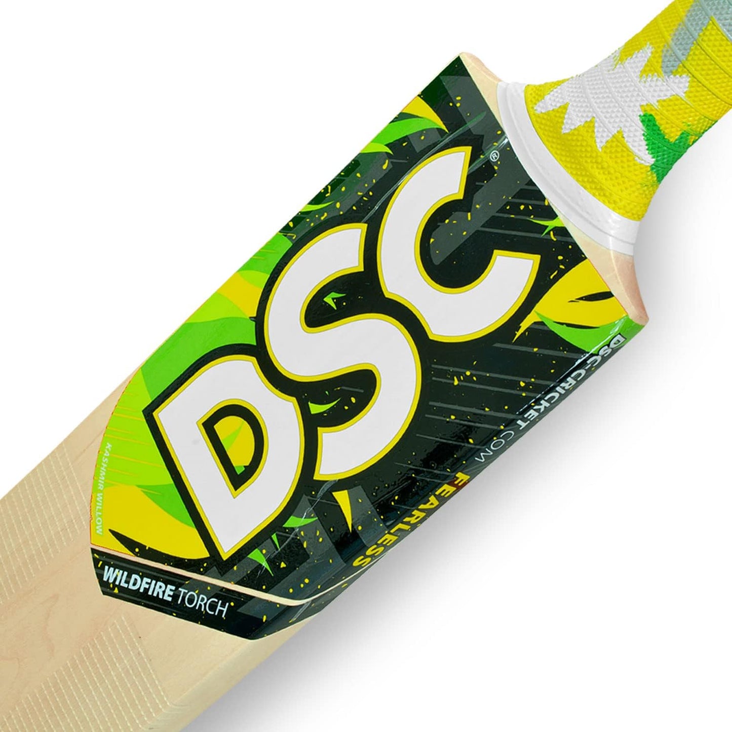 DSC Wildfire Torch Kashmir Willow Cricket Bat ( Größe: Kurzer Griff, Ball_ typ : Tennis Ball, Spielstil : All-Round ) (1500178)