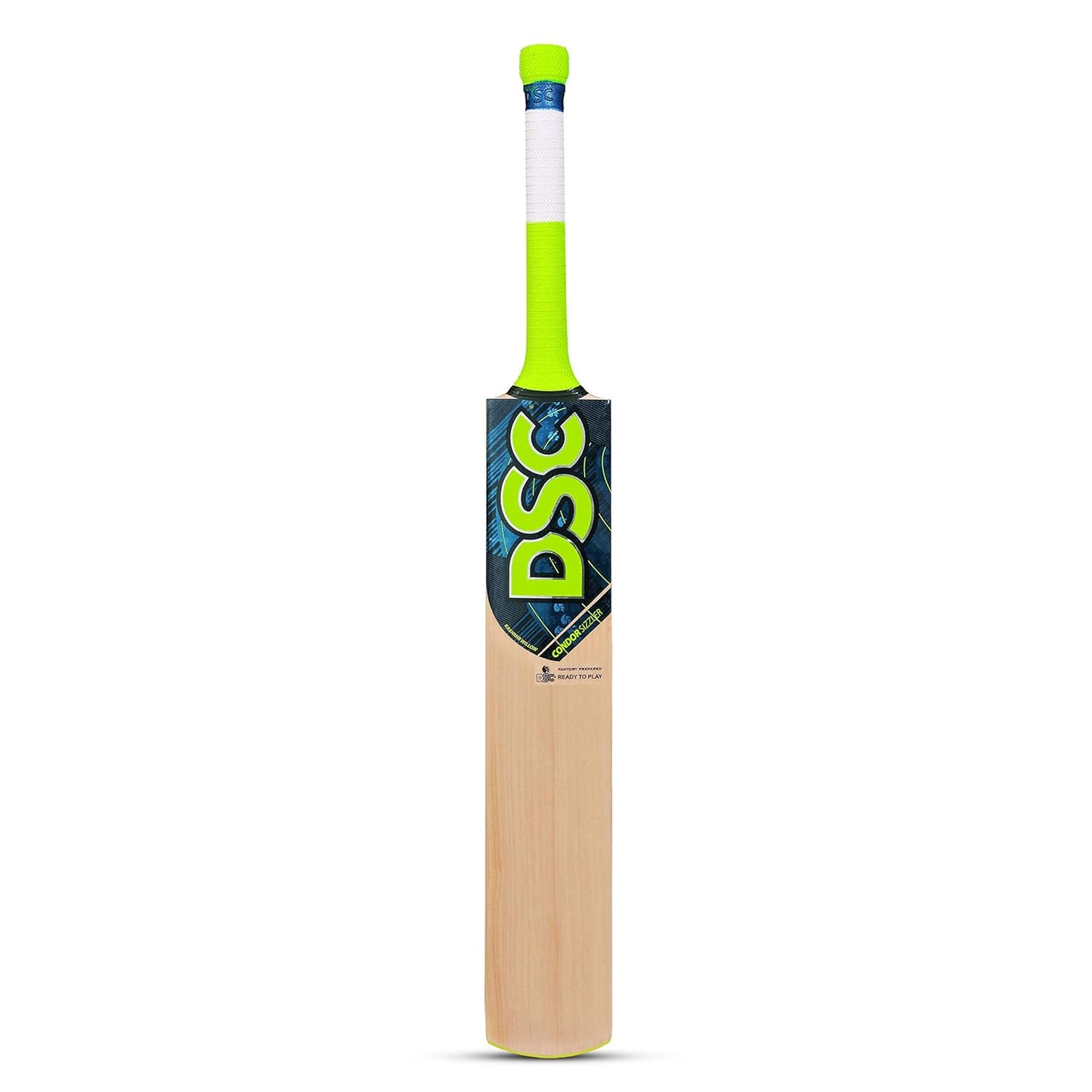 DSC Condor Sizzler Kashmir Willow Cricket Bat | Farbe: Multicolour | Für Herren & Jungen | Material: Holz | Leder Ballspiel | Massive Edges