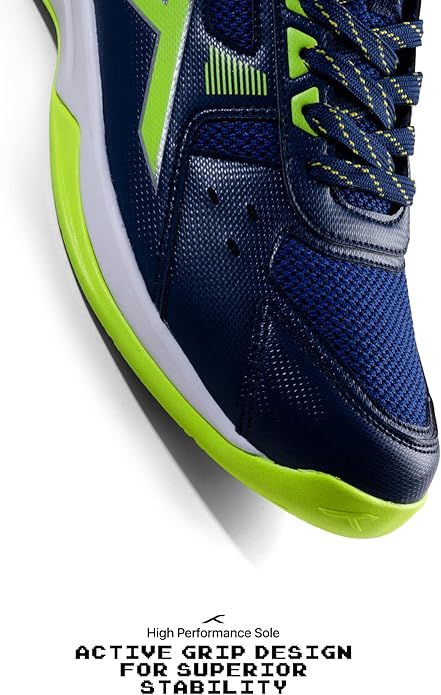 Hundred Raze Unisex Badminton Sports Shoes (Non-Marking) | for Indoor Squash, Table Tennis, Basketball & Paddle Pickle | Lightweight | X-Cushion, Toe Assist
