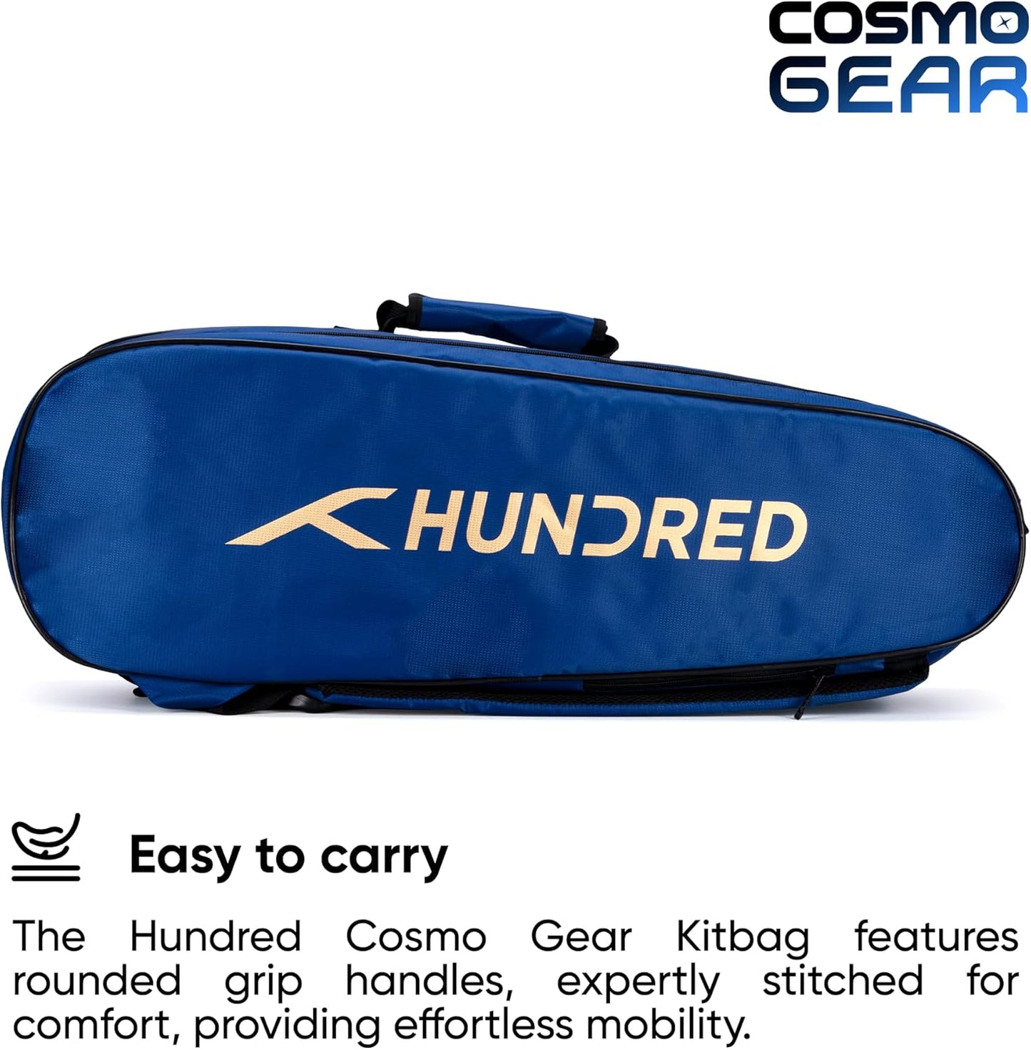 Hundred Cosmogear Badminton Set Bag |Double Zipper | Front Zipper Pocket