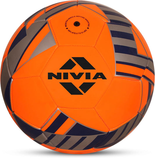 NIVIA Unisex-Erwachsene Blade Machine Stitched Football Fußball, Orange, 5