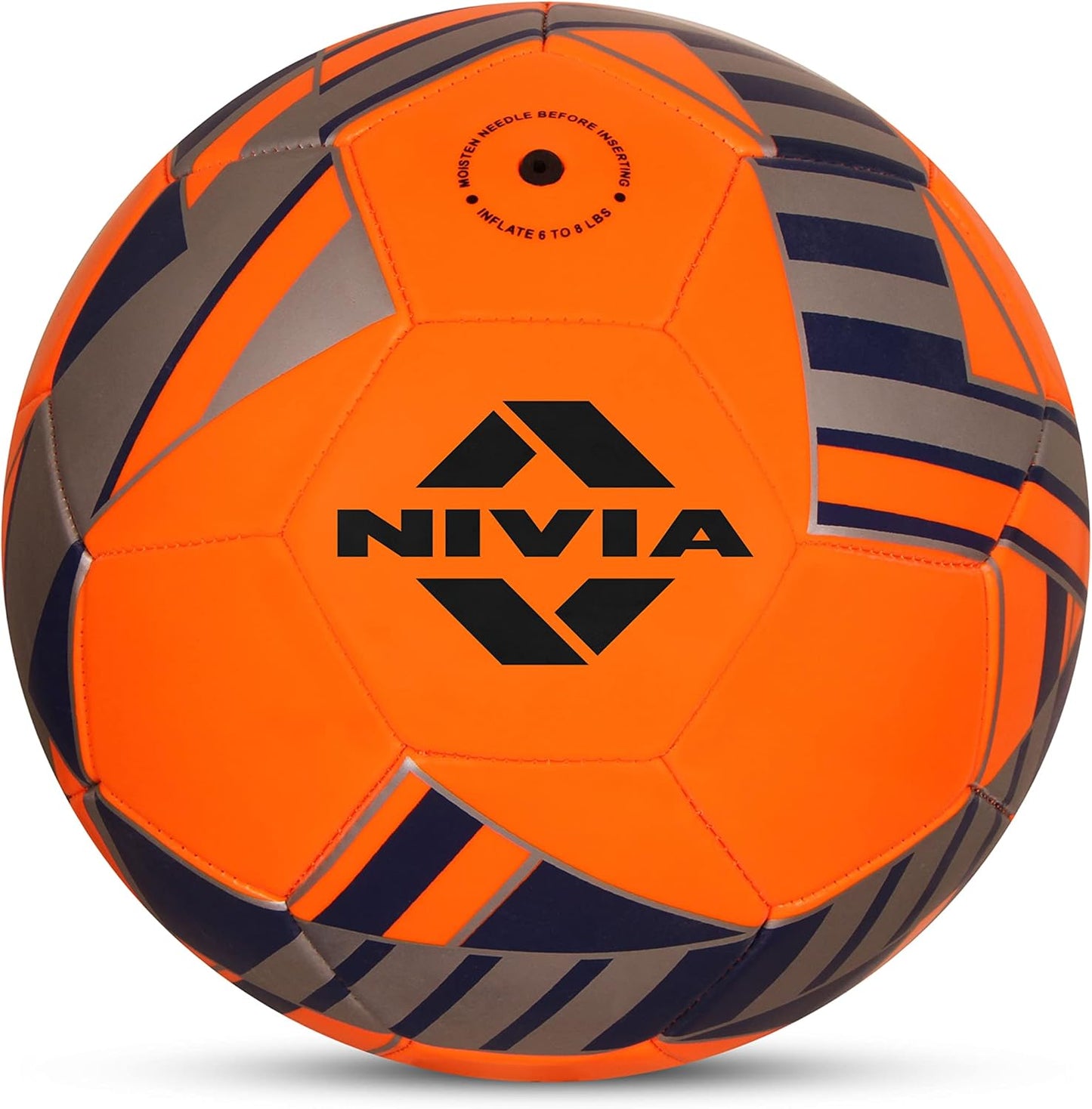 NIVIA Unisex Adult Blade Machine Stitched Football, Orange, 5