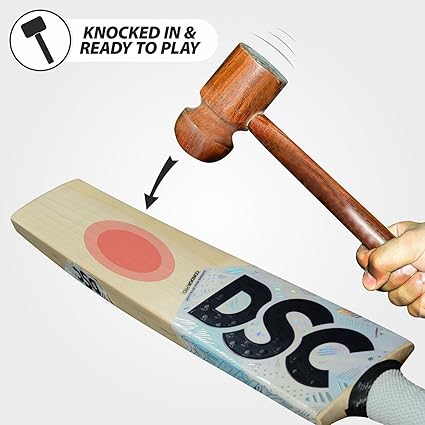 DSC Condor Surge Cricketschläger für Herren und Jungen (Beige, Größe - Short Handle) | Material: Englische Weide | Leichtgewicht | Kostenlose Hülle | Spielfertig | Für Profispieler | Klasse 1