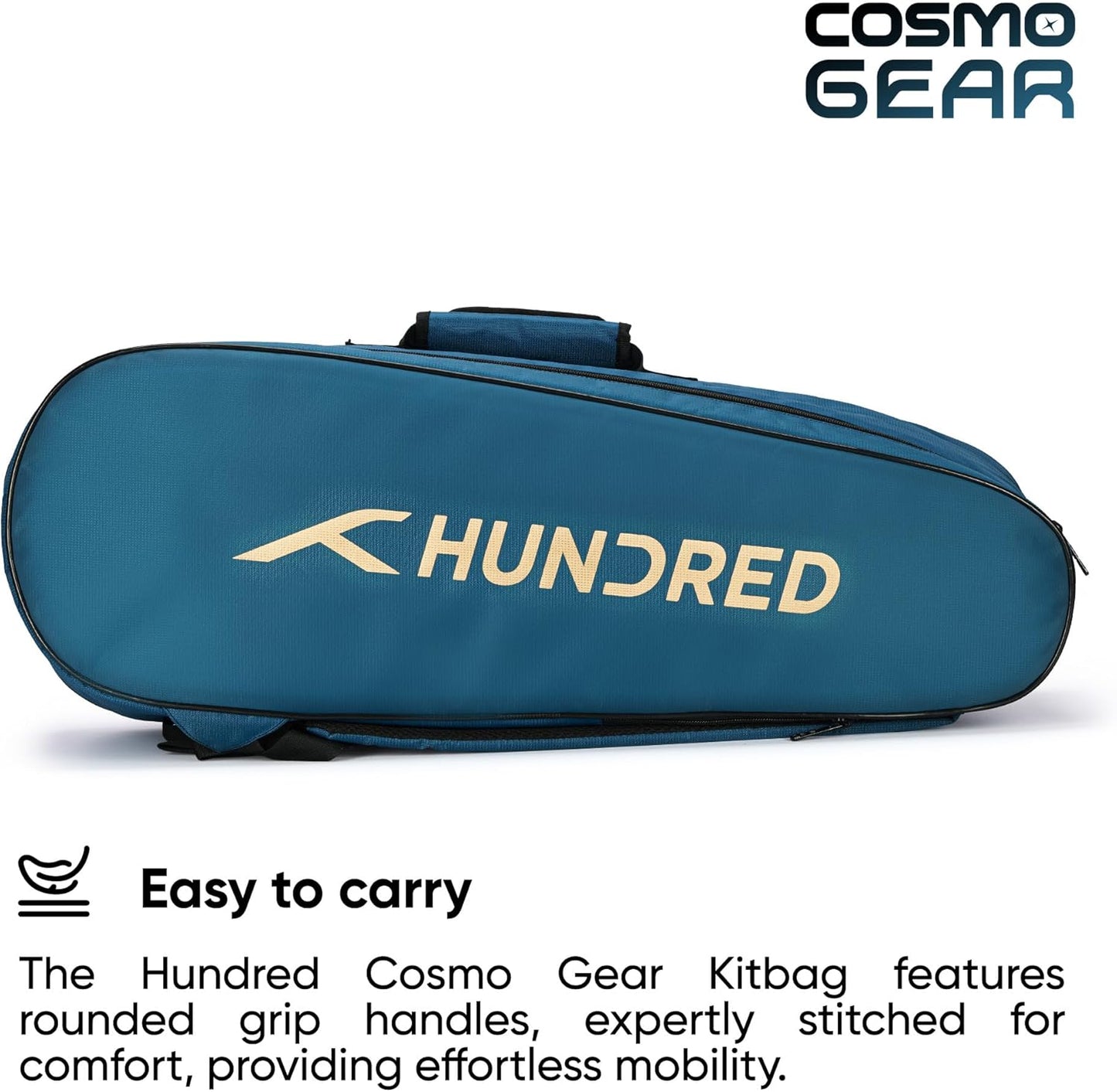 Hundred Cosmogear Badminton Set Bag |Double Zipper | Front Zipper Pocket