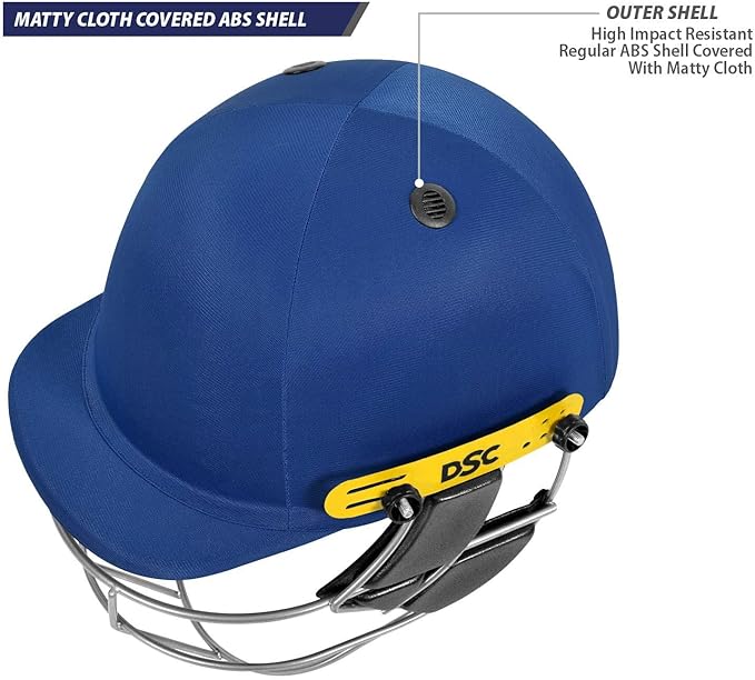 DSC Defender Cricket-Helm | Für Männer & Jungen | Verstellbares Stahlgitter | Rückenstützriemen | Leichtgewicht
