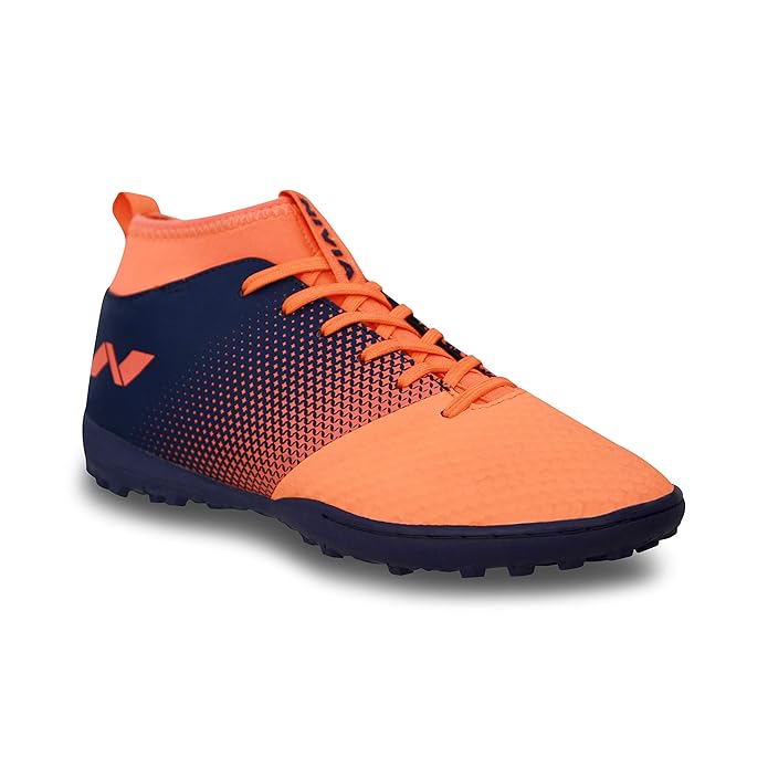 Nivia Ashtang Fußballstollen für Männer/Sport und athletische Schuhe mit PU Synthetik Leder Ober/bequeme Fußballschuhe