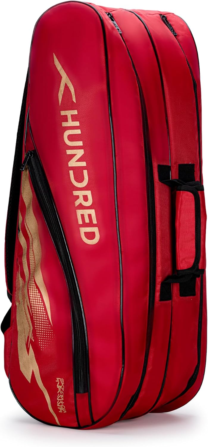 Hundred Cosmogear Badminton Set Bag |Double Zipper | Front Zipper Pocket