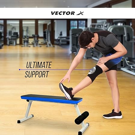 Vector X Camo Kniebandage, einteilig, für Sport, Schmerzlinderung, Kniekompressionsunterstützung, Übung, Laufen, Radfahren, Knieschützer, Kniebandage für Damen und Herren (Schwarz-Grau)