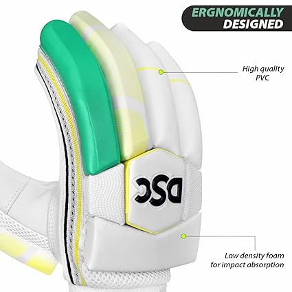 DSC Condor Glider Cricket Batting Gloves | Multicolor | Size: Youth | For Right-Handed Batsman