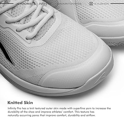 HUNDRED Infinity Pro Non-Marking Professional Badminton Shoe for Men