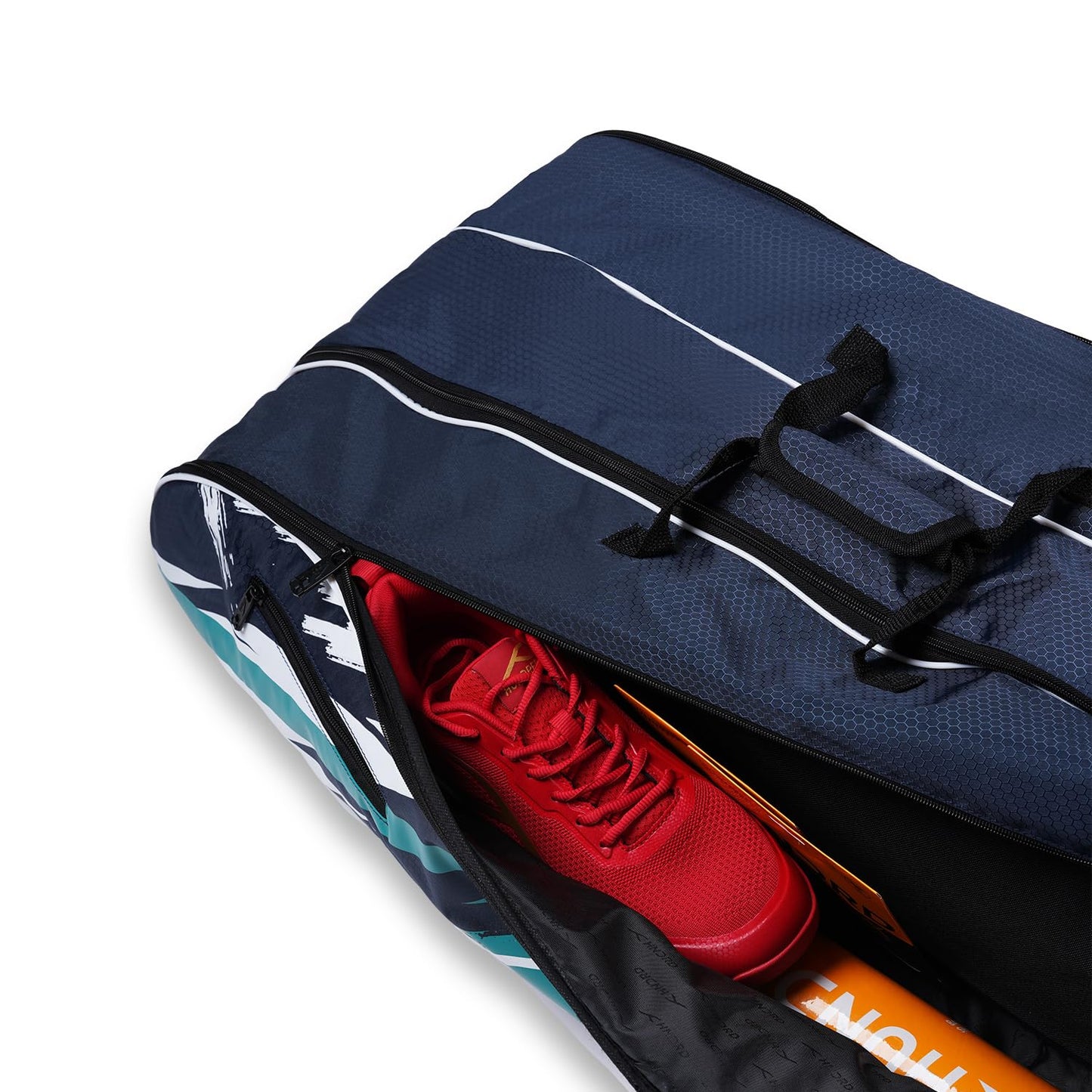 Hundred LevelUp Kit Bag Double Compartment with Side Pocket (6 in 1) Kit Bag (Dust Blue)