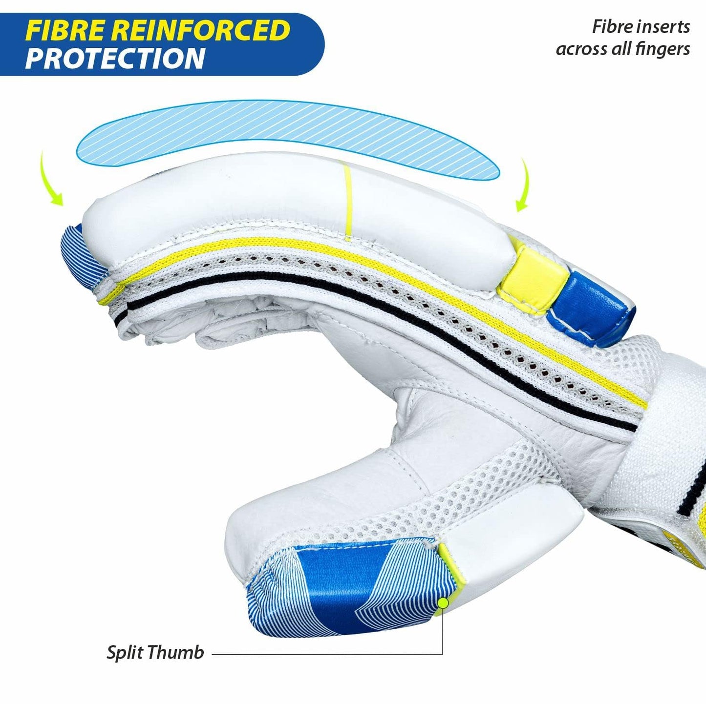 DSC Condor Motion Cricket Batting Gloves | Multicolor | Für Rechtshänder Batsman