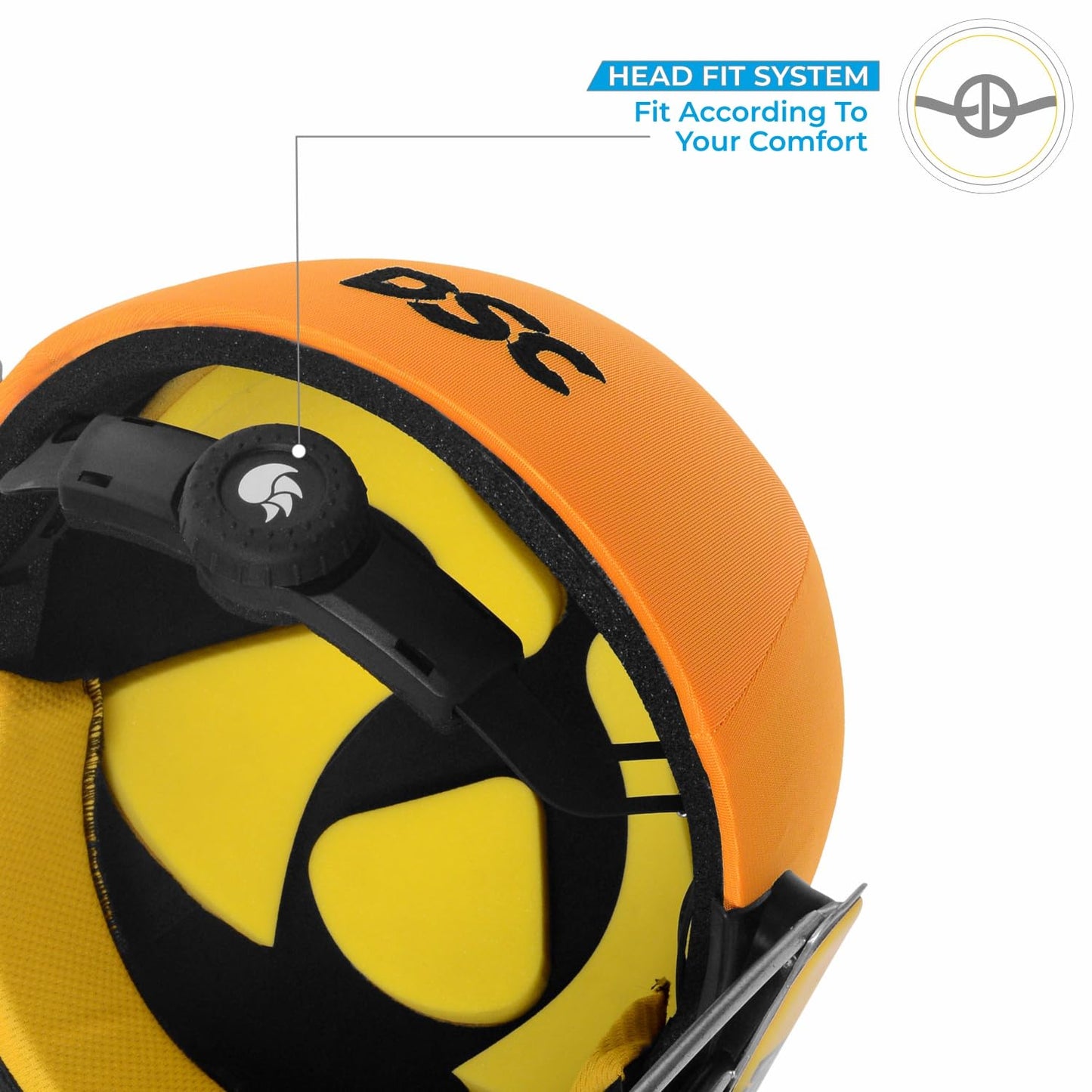 DSC Avenger PRO Premium Cricket-Helm | Für Männer & Jungen | Fester Federstahlgrill | Rückenstützriemen | Nackenschutz | Leichtgewicht