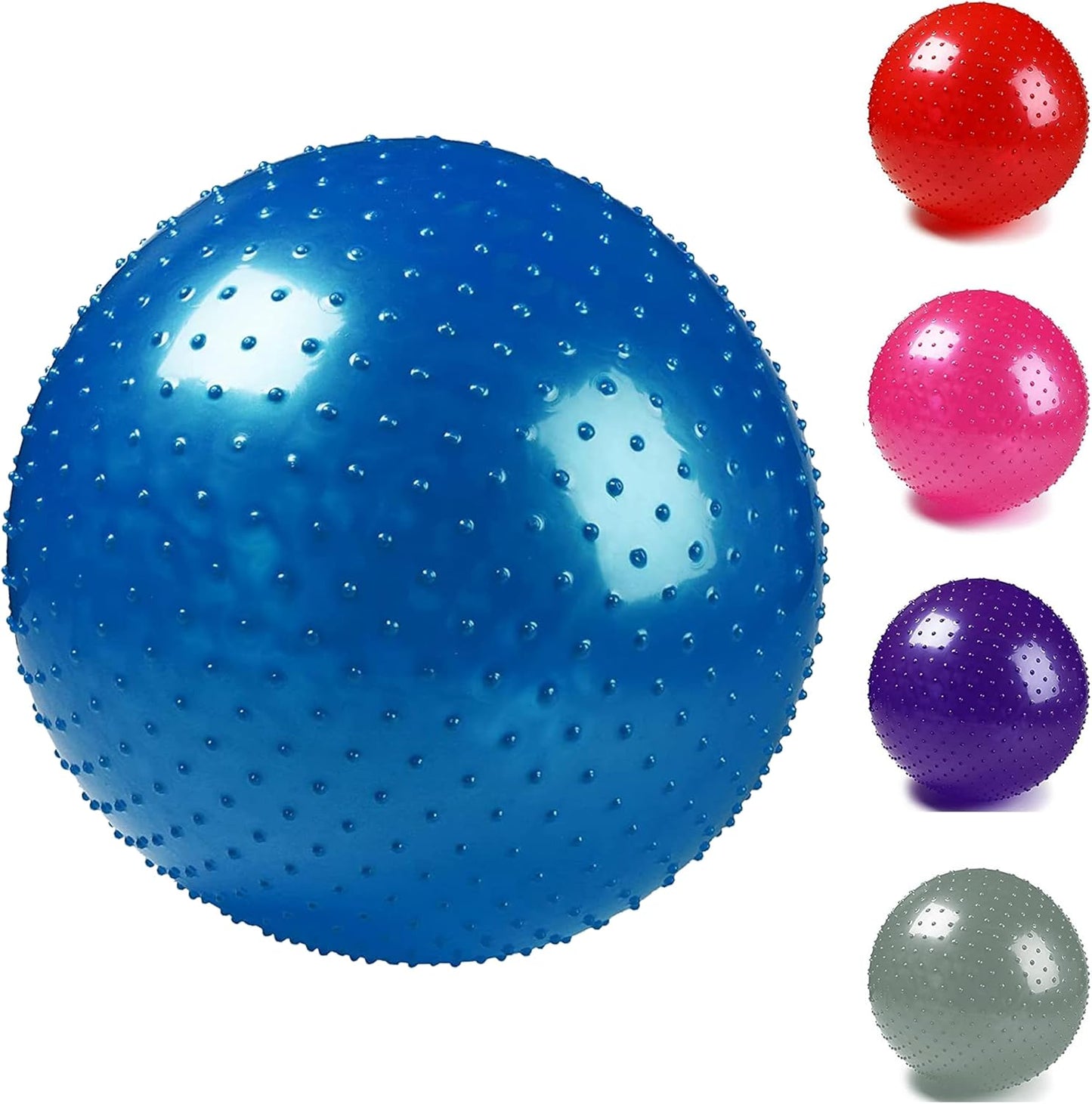 Endless Thick Yoga Ball | Assorted | Material: PVC | Gym Exercise Ball, Anti-Burst Yoga Ball | Balance Ball Chair for Fitness Workout Stability Pilates | for Gym & Home | Bath Men & Women
