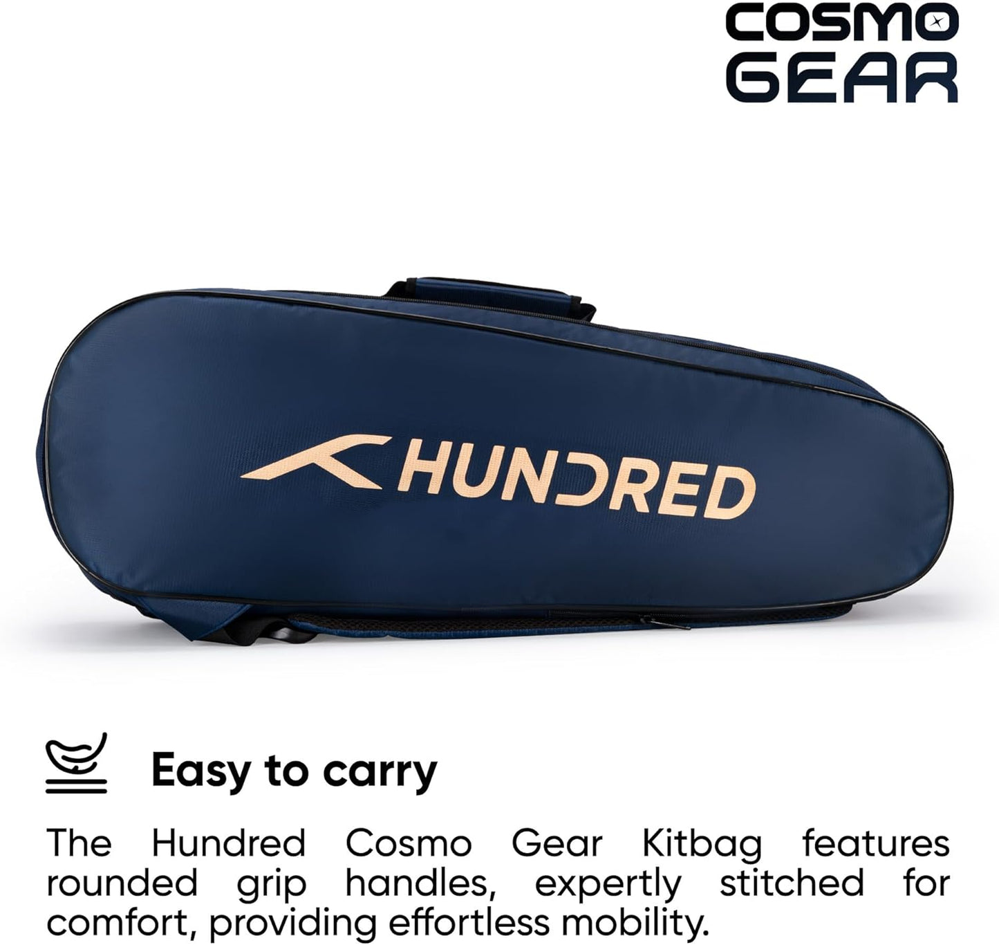 Hundred Cosmogear Badminton Set Bag |Double Zipper | Front Zipper Pocket