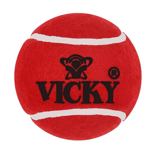 Vicky Maroon Tennis-/Cricketball , 6er-Pack  | Farbe: Rot | Größe: Einheitsgröße | Material: Gummi | Für Unisex | Robustes Mehrzweckdesign | Aus langlebigem Gummi | Ideal für Sportbegeisterte oder Auszubildende