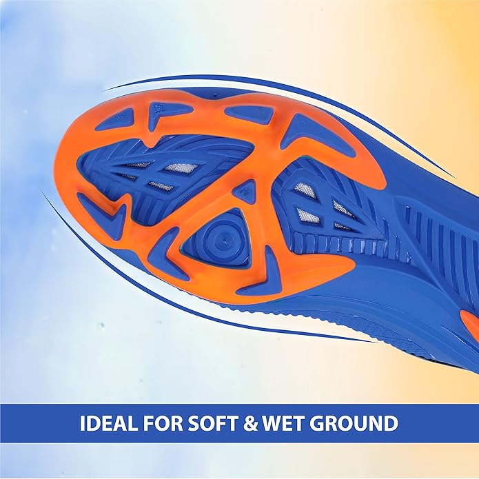 Nivia Dominator 2.0 Fußballschuhe | TPU-Sohle mit PVC-Kunstleder-Obermaterial, geformte Einlegesohle