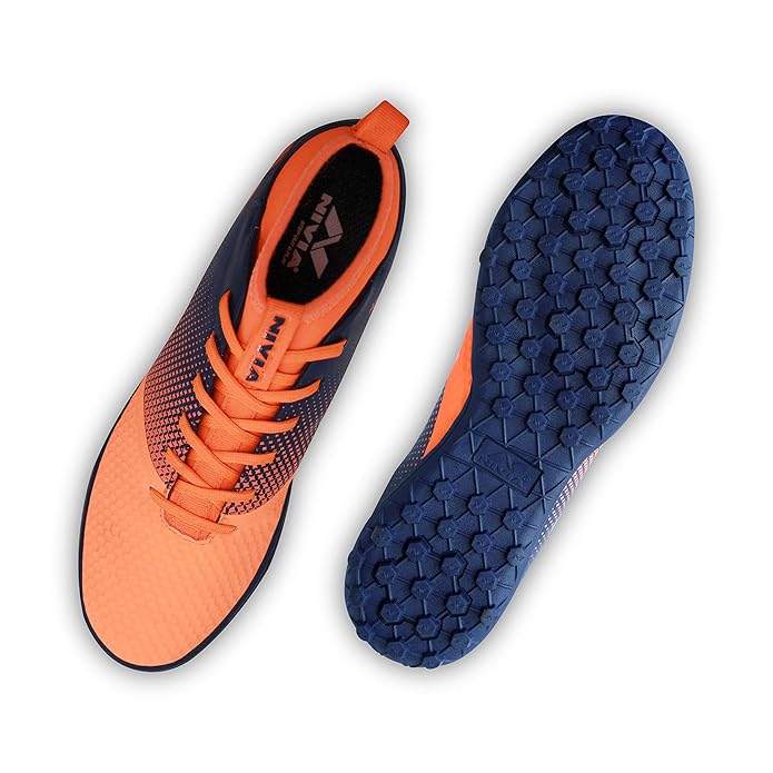 Nivia Ashtang Fußballstollen für Männer/Sport und athletische Schuhe mit PU Synthetik Leder Ober/bequeme Fußballschuhe