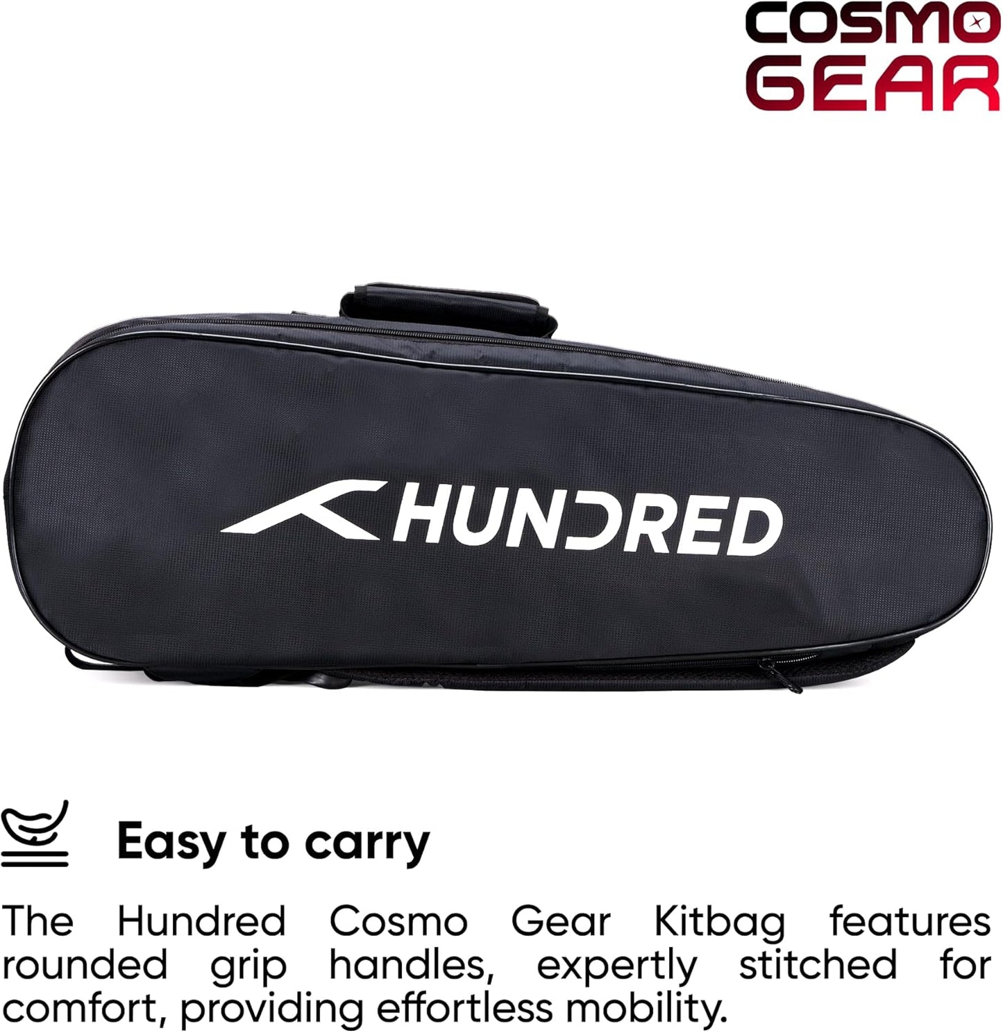 Hundred Cosmogear Badminton Set Bag |Double Zipper | Front Zipper Pocket