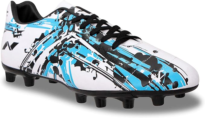 Nivia Storm Fußballschuh | Kunstleder | Schnürung | Minimale Wasserabsorption/Wassergeschützt