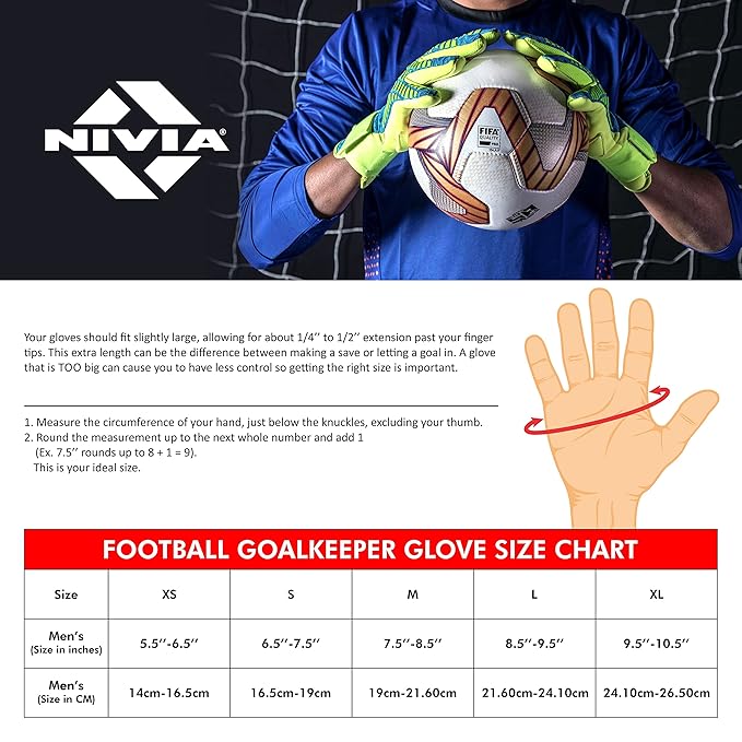Nivia SPIDER F.B G/KEEPER GLOVES | 901BK