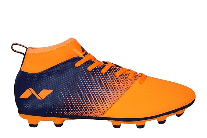 Nivia Ashtang Fußballstollen für Männer/Sport und athletische Schuhe mit PU Synthetik Leder Ober/bequeme Fußballschuhe