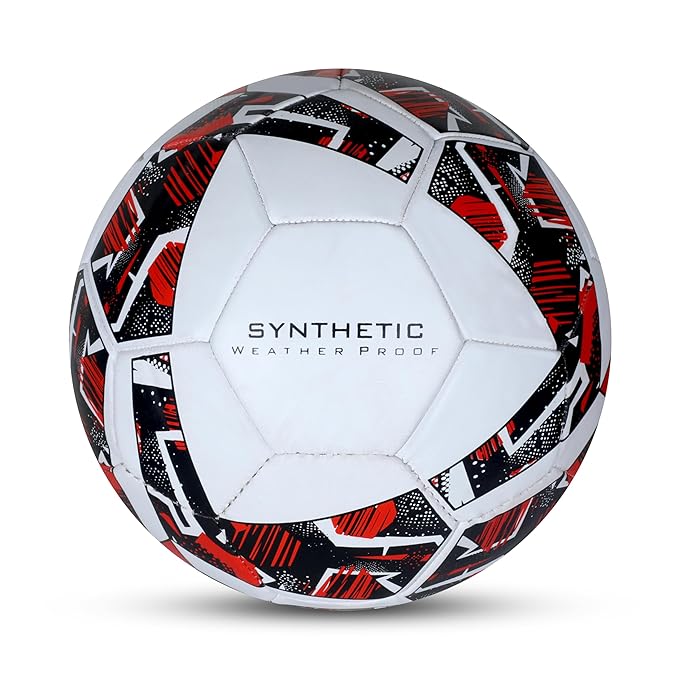 Nivia Trainer Fußball, Trainingsball, 32 Felder, strapazierfähiger Gummibelag maschinell genäht, Blase mit Butylfaden, Trainingsball Standard, zum Spielen auf Natur- und Kunstrasen