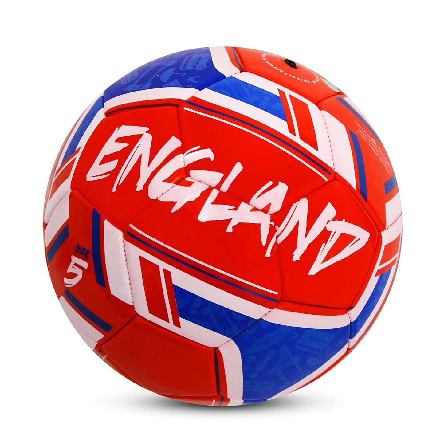 Nivia Spinner Maschinengenähter Fußball (England), 32-Panel-Fußball, PVC-genähter Fußball, Fußball für Training, Freizeit, Anfänger, Fußball, Fußballgröße – 5 (Mehrfarbig)